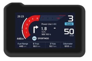 KTM RC 200 TFT display 