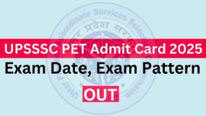 UPSSSC PET 2025 Latest News