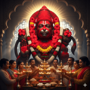 मंगलवार को हनुमान जी की भव्य मूर्ति,
